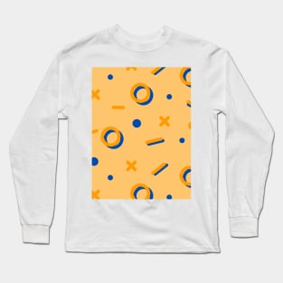 Abstract dots and line pattern Long Sleeve T-Shirt